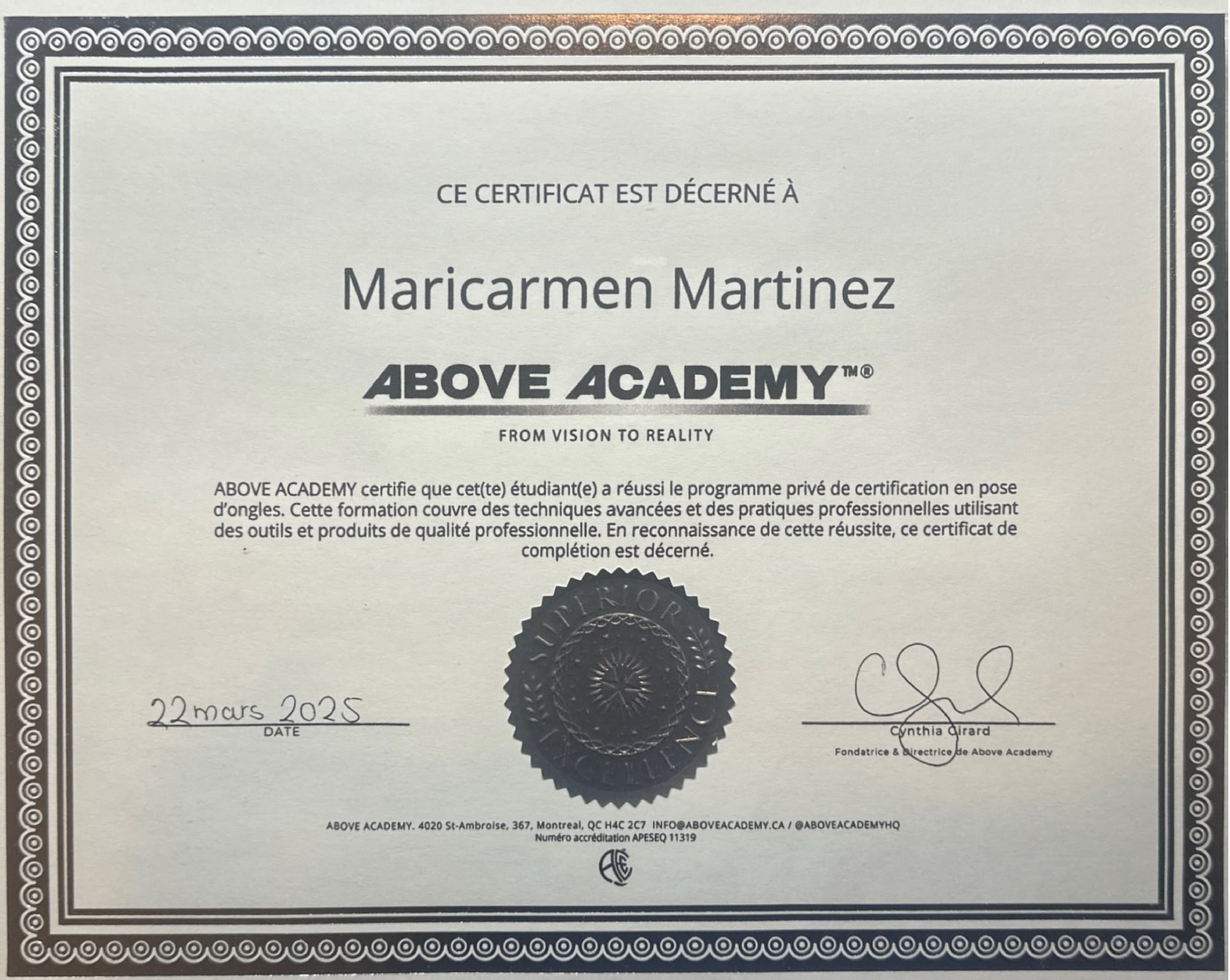 Certification professionnelle 3